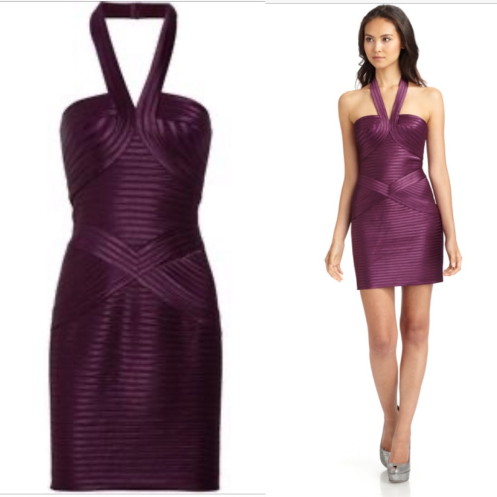 BCBCMaxAzria Halter Bondage Dress